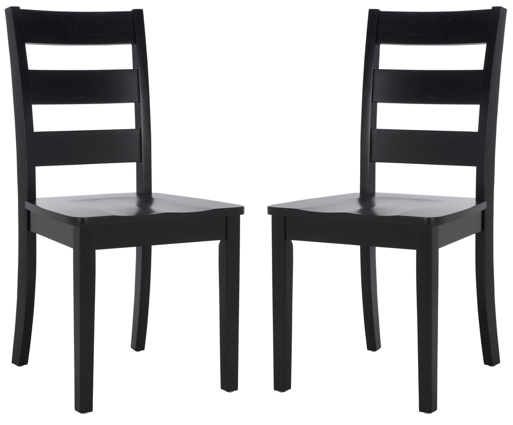 Safavieh Silio Black Wood Dining Chair - Elegant, Durable Design For Stylish Comfort In Any Dining Space Black Wood Dch9213c-set2