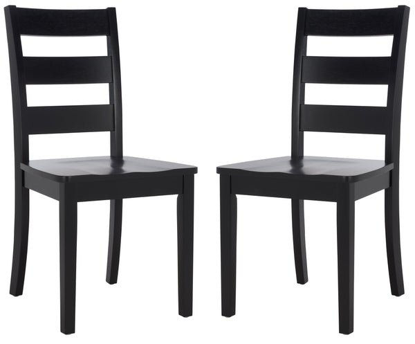 Safavieh Silio Black Wood Dining Chair - Elegant, Durable Design For Stylish Comfort In Any Dining Space Black Wood Dch9213c-set2