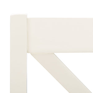 Safavieh SILIO X-Back Dining Chair Set of 2 – Classic White Farmhouse Style for Modern Dining Spaces DCH9214B-SET2