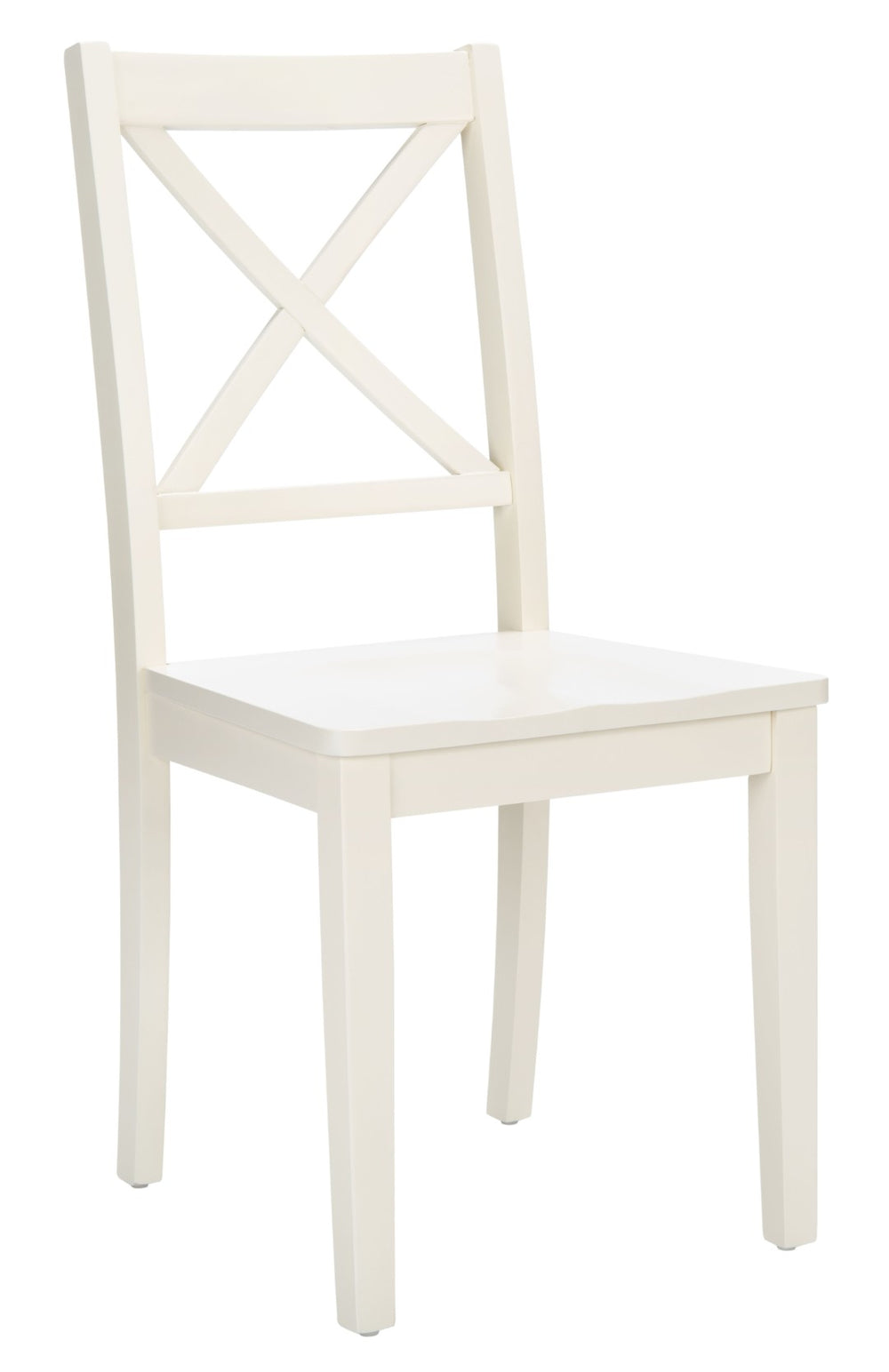 Safavieh SILIO X-Back Dining Chair Set of 2 – Classic White Farmhouse Style for Modern Dining Spaces DCH9214B-SET2