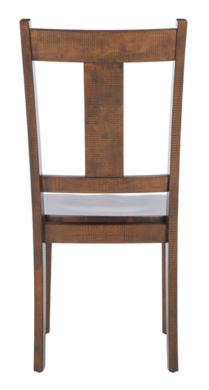 Safavieh SERGIO Dining Chair Set of 2 - Rustic Cafe Finish, Ergonomic Comfort, Timeless Elegance for Dining Spaces DCH9215A-SET2