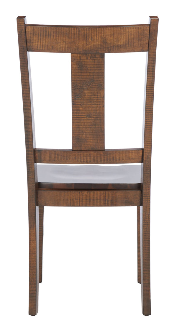Safavieh SERGIO Dining Chair Set of 2 - Rustic Cafe Finish, Ergonomic Comfort, Timeless Elegance for Dining Spaces DCH9215A-SET2