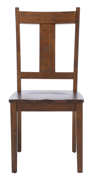 Safavieh SERGIO Dining Chair Set of 2 - Rustic Cafe Finish, Ergonomic Comfort, Timeless Elegance for Dining Spaces DCH9215A-SET2