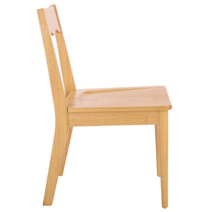 Rosetty Scallop Dining Chair Set Of 2 With Solid Wood Frame And Ergonomic Curved Back For Stylish Comfort