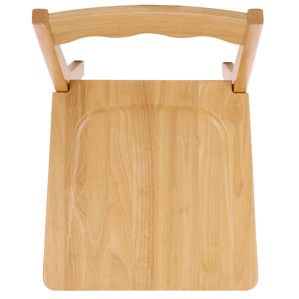 Rosetty Scallop Dining Chair Set Of 2 With Solid Wood Frame And Ergonomic Curved Back For Stylish Comfort