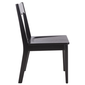 Rosetty Scallop Dining Chair Set Of 2 With Solid Wood Frame And Ergonomic Curved Back For Stylish Comfort
