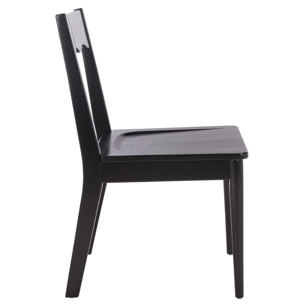 Rosetty Scallop Dining Chair Set Of 2 With Solid Wood Frame And Ergonomic Curved Back For Stylish Comfort