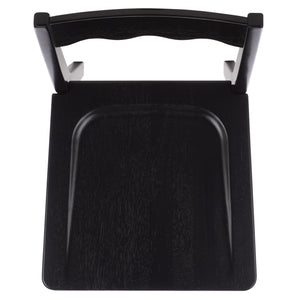Rosetty Scallop Dining Chair Set Of 2 With Solid Wood Frame And Ergonomic Curved Back For Stylish Comfort