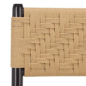 Safavieh Amiri Paper String Woven Dining Chair Scandinavian Mid-Century Modern Compact Seat DCH9223A-SET2