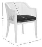 Safavieh Rina Dining Chair White/Black DCH9501A