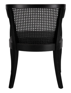 Safavieh Rina Dining Chair - Modern Elm Craftsmanship With Timeless Cane Detailing For Elegant Dining Spaces Black DCH9501C