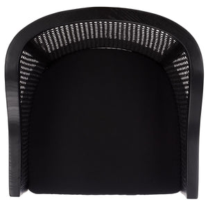 Safavieh Rina Dining Chair - Modern Elm Craftsmanship With Timeless Cane Detailing For Elegant Dining Spaces Black DCH9501C