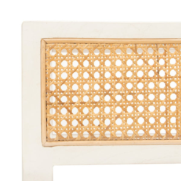 Safavieh Bernice Cane Dining Chair - Elegant Minimalist Design With Ergonomic Comfort For Modern Spaces White/Natural DCH9502A