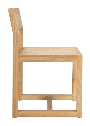 Safavieh Bernice Cane Dining Chair - Elegant Minimalist Design With Ergonomic Comfort For Modern Spaces Natural Cane/Natural Rattan DCH9502C