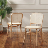 Safavieh Keiko Cane Dining Side Chair Natural Wood DCH9505A-SET2