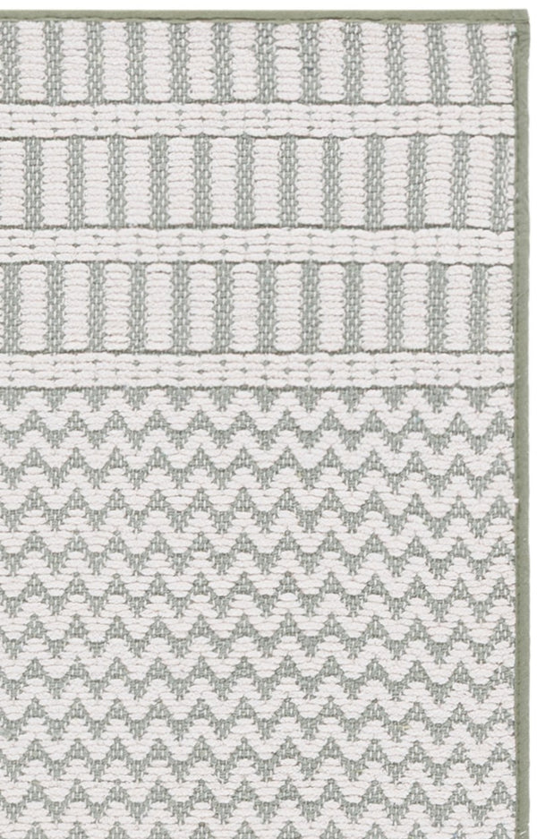 Safavieh Deco Sage Ivory Accent Rug 2'3"X3'9" – Cotton Low-Profile Geometric Rug, Coastal Contemporary Charm DCO101Y-2745