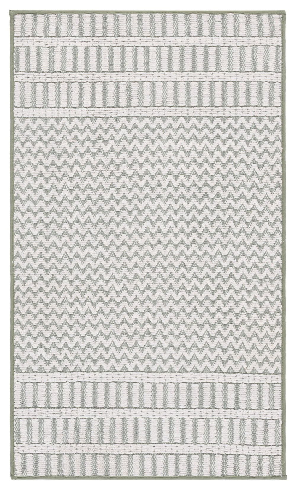 Safavieh Deco Sage Ivory Accent Rug 2'3"X3'9" – Cotton Low-Profile Geometric Rug, Coastal Contemporary Charm DCO101Y-2745