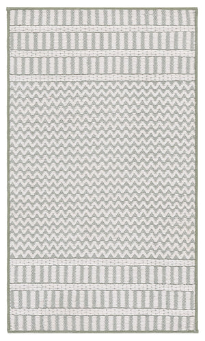 Safavieh Deco Sage Ivory Accent Rug 2'3"X3'9" – Cotton Low-Profile Geometric Rug, Coastal Contemporary Charm DCO101Y-2745