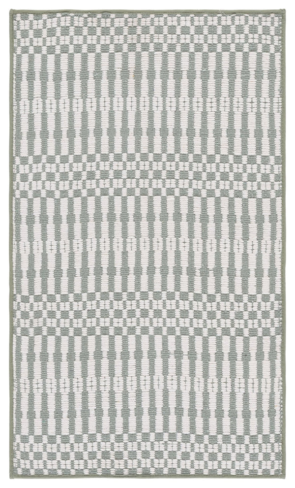 Safavieh Deco 105y Sage Ivory Area Rug - Luxurious, Washable Comfort For Any Space, 2'3" X 3'9" Size Sage ,Ivory Cotton Dco105y-2745