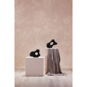 Moe's Home Matter Ecomix Sculpture - Handcrafted Eco-friendly Art Piece With Organic Silhouette For Unique Décor Black Ecomix 100% (Ecomix Is Mixture Of Recycled Paper,Natural Gum And Chalk Powder.) Dd-1042-02