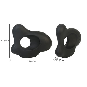 Moe's Home Matter Ecomix Sculpture - Handcrafted Eco-friendly Art Piece With Organic Silhouette For Unique Décor Black Ecomix 100% (Ecomix Is Mixture Of Recycled Paper,Natural Gum And Chalk Powder.) Dd-1042-02