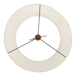 Moe's Home Gwen Floor Lamp - Vintage-inspired Mango Wood Design With Textured Cotton Shade For Elegant Spaces Brown Mango Wood Base,Textured Cotton Shade Dd-1050-21-0