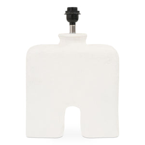 Moe's Home Yara Table Lamp - Eco-friendly Ecomix Base With Mango Wood Neck And Textured Cotton Shade Design White Ecomix Base And A Mango Wood Neck,Textured Cotton Shade Dd-1052-18