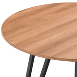 CorLiving Ezra Small Round Dining Table 31" Brown DDW-253-T