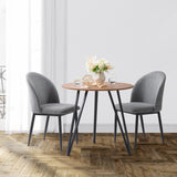 CorLiving Ezra Small Round Dining Table 31" Brown DDW-253-T