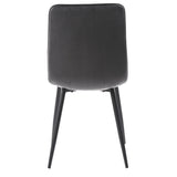 CorLiving Nash Velvet Dining Chair in Dark Grey - Set of 2 Medium Grey DDW-301-C