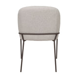 CorLiving Blakeley High Back Dining Chair - Set of 2 Light Grey DDW-420-C