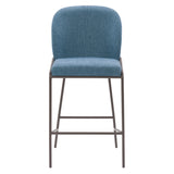 CorLiving Blakeley Counter Height Barstool Blue DDW-421-B
