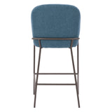 CorLiving Blakeley Counter Height Barstool Blue DDW-421-B