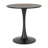 CorLiving Round Marbled Bistro Table 28" Black DDW-500-T
