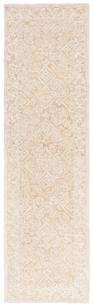 Safavieh Dip Hand-tufted Area Rug With Floral Motifs - Luxurious Wool Blend For Modern Home Elegance Light Beige ,Ivory 80% Wool,20% Cotton Ddy151a-7r