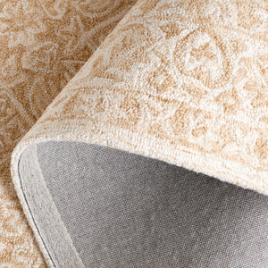 Safavieh Dip Hand-tufted Area Rug With Floral Motifs - Luxurious Wool Blend For Modern Home Elegance Light Beige ,Ivory 80% Wool,20% Cotton Ddy151a-7r