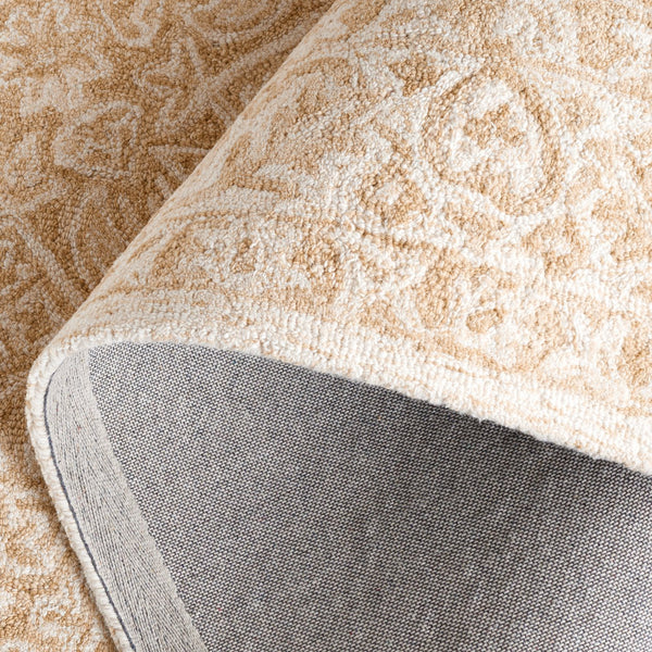 Safavieh Dip Hand-tufted Area Rug With Floral Motifs - Luxurious Wool Blend For Modern Home Elegance Light Beige ,Ivory 80% Wool,20% Cotton Ddy151a-7r