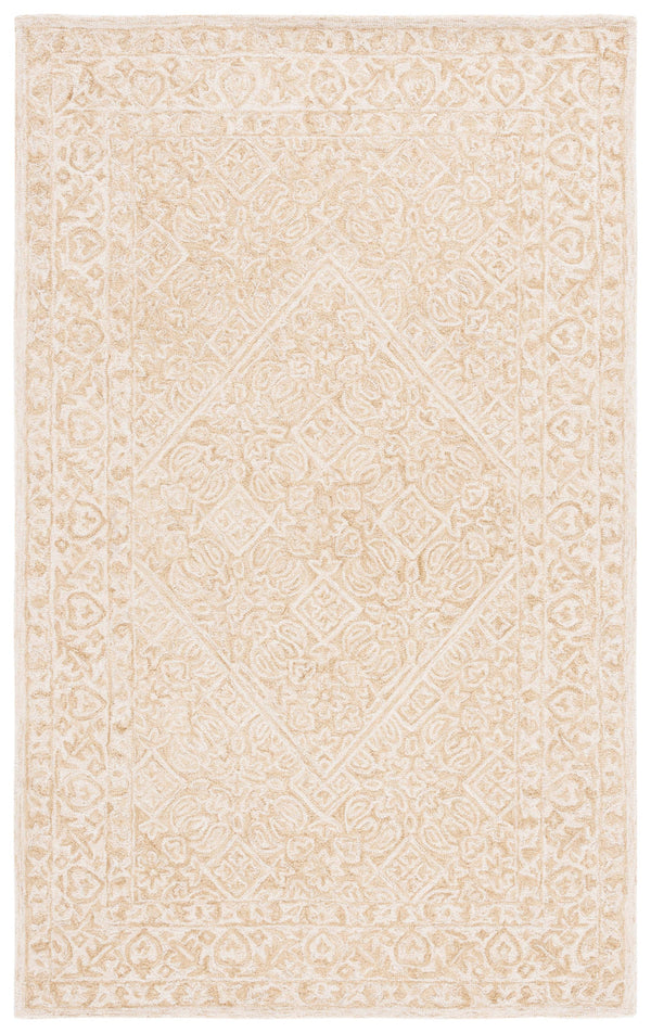 Safavieh Dip Hand-tufted Area Rug With Floral Motifs - Luxurious Wool Blend For Modern Home Elegance Light Beige ,Ivory 80% Wool,20% Cotton Ddy151a-7r