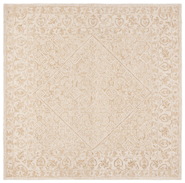 Safavieh Dip Hand-tufted Area Rug With Floral Motifs - Luxurious Wool Blend For Modern Home Elegance Light Beige ,Ivory 80% Wool,20% Cotton Ddy151a-7r