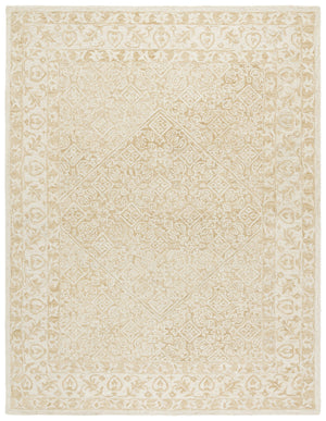 Safavieh Dip Hand-tufted Area Rug With Floral Motifs - Luxurious Wool Blend For Modern Home Elegance Light Beige ,Ivory 80% Wool,20% Cotton Ddy151a-7r