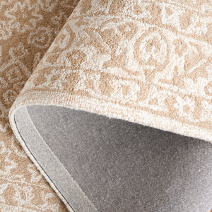 Safavieh Dip Hand-tufted Area Rug With Floral Motifs - Luxurious Wool Blend For Modern Home Elegance Beige ,Ivory 80% Wool,20% Cotton Ddy151b-5