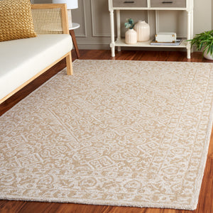 Safavieh Dip Hand-tufted Area Rug With Floral Motifs - Luxurious Wool Blend For Modern Home Elegance Beige ,Ivory 80% Wool,20% Cotton Ddy151b-5
