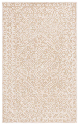 Safavieh Dip Hand-tufted Area Rug With Floral Motifs - Luxurious Wool Blend For Modern Home Elegance Beige ,Ivory 80% Wool,20% Cotton Ddy151b-5