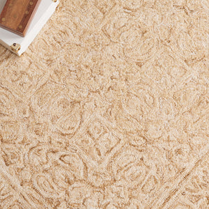 Safavieh Dip Hand-tufted Area Rug With Floral Motifs - Luxurious Wool Blend For Modern Home Elegance Gold ,Ivory 80% Wool,20% Cotton Ddy151d-3