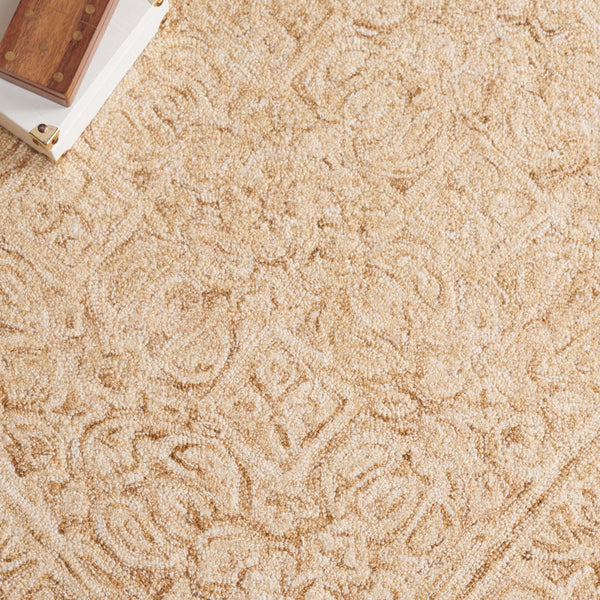 Safavieh Dip Hand-tufted Area Rug With Floral Motifs - Luxurious Wool Blend For Modern Home Elegance Gold ,Ivory 80% Wool,20% Cotton Ddy151d-3