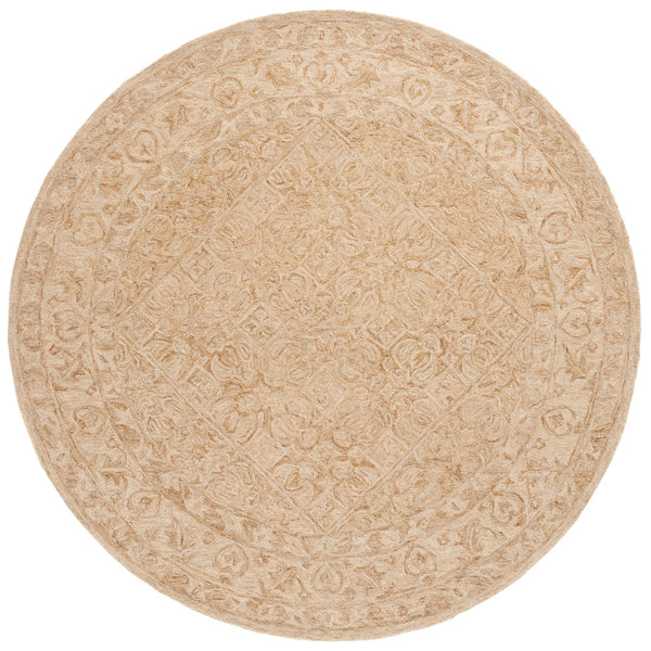 Safavieh Dip Hand-tufted Area Rug With Floral Motifs - Luxurious Wool Blend For Modern Home Elegance Gold ,Ivory 80% Wool,20% Cotton Ddy151d-3
