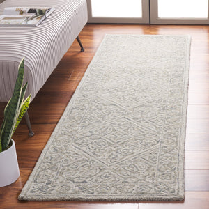 Safavieh Dip Hand-tufted Area Rug With Floral Motifs - Luxurious Wool Blend For Modern Home Elegance Grey ,Ivory 80% Wool,20% Cotton Ddy151f-4