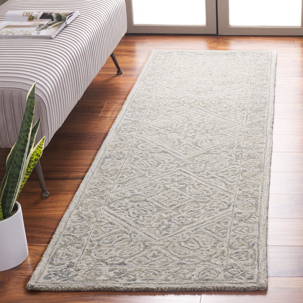 Safavieh Dip Hand-tufted Area Rug With Floral Motifs - Luxurious Wool Blend For Modern Home Elegance Grey ,Ivory 80% Wool,20% Cotton Ddy151f-4