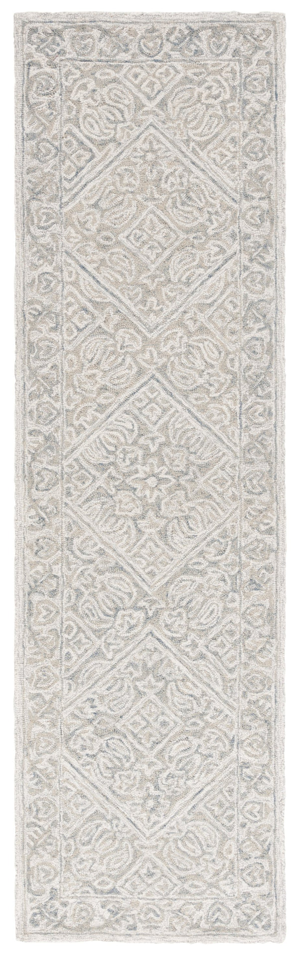 Safavieh Dip Hand-tufted Area Rug With Floral Motifs - Luxurious Wool Blend For Modern Home Elegance Grey ,Ivory 80% Wool,20% Cotton Ddy151f-4