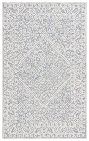 Safavieh Dip Hand-tufted Area Rug With Floral Motifs - Luxurious Wool Blend For Modern Home Elegance Grey ,Ivory 80% Wool,20% Cotton Ddy151f-4